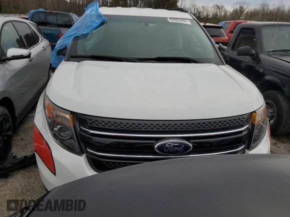 2013 Ford Utility Police Interceptor with VIN 1FM5K8AR0DGA42379, listed as a Copart auction lot 65809484 with 56,955 mi miles and Salvage Title. Bid and sale history available at carsss.com. Image 5.