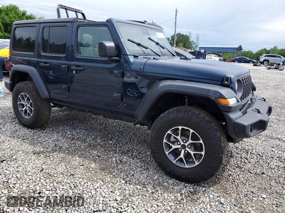 2025 Jeep Wrangler Sport S with VIN 1C4PJXDN1SW508861, listed as a Copart auction lot 55403205 with Not provided miles and Salvage title. Bid and sale history available at DreamBid. Image 4.