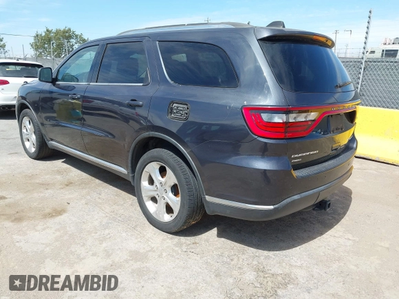 2014 Dodge Durango Limited with VIN 1C4RDJDG7EC586842, listed as a IAAI auction lot 42673969 with 134,094 mi miles and . Bid and sale history available at DreamBid. Image 3.