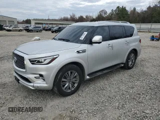 2021 Infiniti QX80 LUXE with VIN JN8AZ2AE7M9272129, listed as a Copart auction lot 84176984 with 72,437 mi miles and Salvage Title. Bid and sale history available at carsss.com. Image 1.