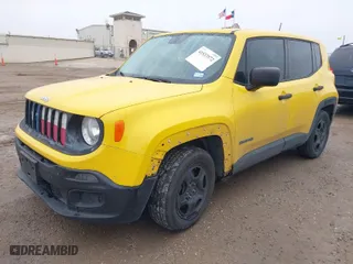 2016 Jeep Renegade Sport with VIN ZACCJAAW9GPC94473, listed as a IAAI auction lot 41533972 with 126,116 mi miles. Bid and sale history available at carsss.com. Image 2.
