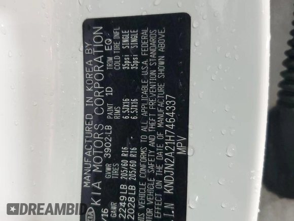 2017 Kia Soul with VIN KNDJN2A21H7464337, listed as a Copart auction lot 50510575 with 19,754 mi miles and Salvage Title. Bid and sale history available at carsss.com. Image 12.