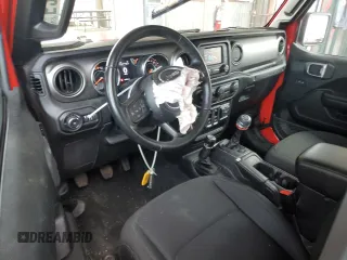 2020 Jeep Wrangler Sport S with VIN 1C4GJXAG4LW174753, listed as a Copart auction lot 52050005 with 45,056 mi miles and Salvage title. Bid and sale history available at DreamBid. Image 8.