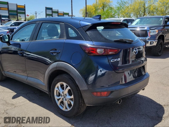 2020 Mazda CX-3 Sport with VIN JM1DKDB76L1465863, listed as a IAAI auction lot 42137563 with 180,000 mi miles. Bid and sale history available at carsss.com. Image 3.