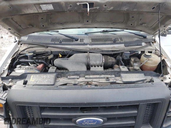 2008 Ford Econoline Cargo Commercial with VIN 1FTNE24W38DA02847, listed as a Copart auction lot 43975875 with 189,284 mi miles and Salvage Title. Bid and sale history available at DreamBid. Image 11.