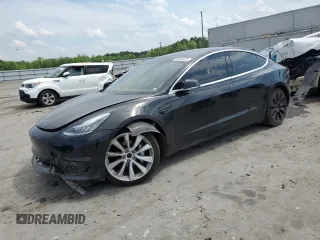 2018 Tesla Model 3 Long Range Battery z VIN 5YJ3E1EBXJF146293, wystawiony jako Copart lot #55349015 z przebiegiem 91 808 mil mil oraz Szkoda całkowita • Salvage title. Historia ofert i sprzedaży dostępna na DreamBid. Obrazek 1.