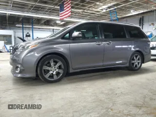 2015 Toyota Sienna SE with VIN 5TDXK3DC2FS553530, listed as a Copart auction lot 48223095 with 119,214 mi miles and Salvage Title. Bid and sale history available at carsss.com. Image 1.