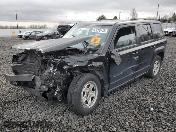 2013 Jeep Patriot Sport with VIN 1C4NJPBA1DD187006, listed as a Copart auction lot 43280415 with Not Provided miles and Salvage Title. Bid and sale history available at carsss.com. Image 1.