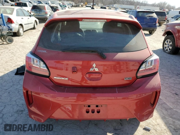 2022 Mitsubishi Mirage ES z VIN ML32AUHJ9NH001458, wystawiony jako Copart lot #48800135 z przebiegiem 39 722 mil mil oraz Szkoda całkowita • Salvage title. Historia ofert i sprzedaży dostępna na DreamBid. Obrazek 6.