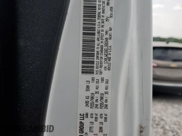 2014 Jeep Wrangler Unlimited Sahara with VIN 1C4BJWEG8EL266340, listed as a Copart auction lot 57809465 with 121,191 mi miles and Salvage title. Bid and sale history available at DreamBid. Image 14.