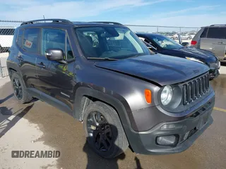 2018 Jeep Renegade Latitude with VIN ZACCJABH1JPH14217, listed as a IAAI auction lot 41798541 with 100,635 mi miles. Bid and sale history available at carsss.com. Image 1.