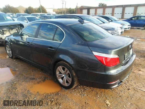 2009 BMW 5 Series 528i with VIN WBANU53529C121796, listed as a IAAI auction lot 35911209 with 178,049 mi miles and . Bid and sale history available at carsss.com. Image 3.