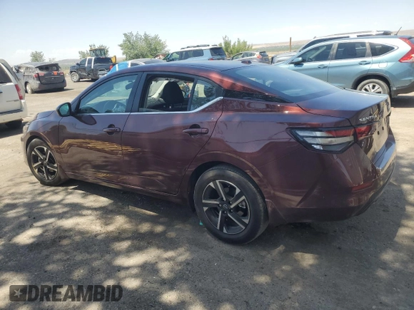 2024 Nissan Sentra SV with VIN 3N1AB8CV5RY332624, listed as a Copart auction lot 58671425 with 11,924 mi miles and Salvage title. Bid and sale history available at DreamBid. Image 2.