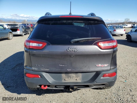 2018 Jeep Cherokee Trailhawk with VIN 1C4PJMBXXJD603643, listed as a Copart auction lot 47289495 with 45,712 mi miles and Salvage Title. Bid and sale history available at carsss.com. Image 6.