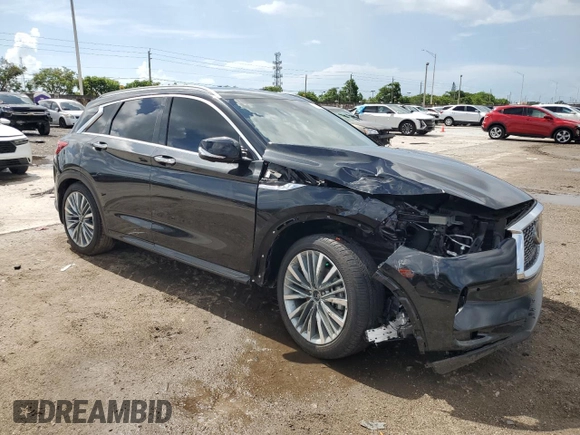 2023 Infiniti QX50 AUTOGRAPH with VIN 3PCAJ5DB9PF117842, listed as a Copart auction lot 65192054 with 1,000 mi miles and Non Repairable. Bid and sale history available at carsss.com. Image 4.