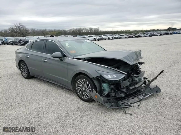 2022 Hyundai Sonata Hybrid SEL with VIN KMHL34JJ0NA039171, listed as a Copart auction lot 86423564 with 0 mi miles and Salvage Title. Bid and sale history available at carsss.com. Image 11.