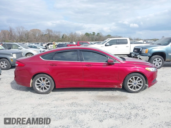 2017 Ford Fusion SE with VIN 3FA6P0HDXHR249811, listed as a IAAI auction lot 41701110 with 93,557 mi miles. Bid and sale history available at carsss.com. Image 13.