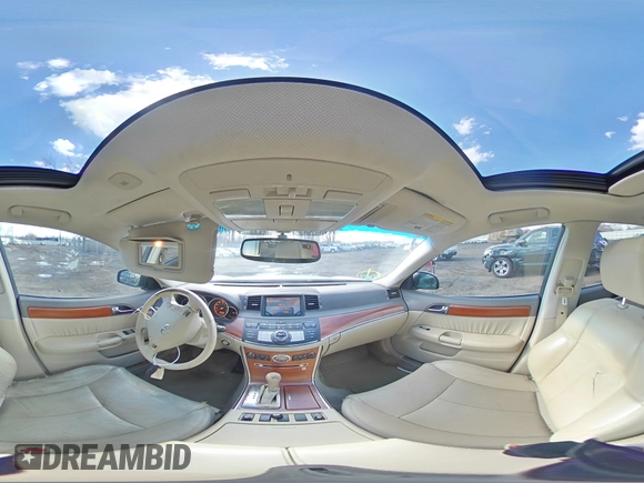 2007 Infiniti M x with VIN JNKAY01F57M460966, listed as a Copart auction lot 48557625 with 230,938 mi miles and Salvage title. Bid and sale history available at DreamBid. Image 12.