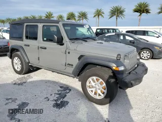 2023 Jeep Wrangler Sport S with VIN 1C4HJXDN6PW671775, listed as a Copart auction lot 75140894 with Not Provided miles and Non Repairable. Bid and sale history available at DreamBid. Image 4.