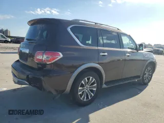 2018 Nissan Armada SV with VIN JN8AY2ND8J9054605, listed as a Copart auction lot 86407704 with 0 mi miles and Salvage Title. Bid and sale history available at carsss.com. Image 3.