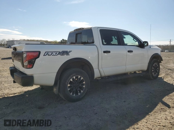 2021 Nissan Titan Pro-4X with VIN 1N6AA1EDXMN527133, listed as a Copart auction lot 49719625 with 45,230 mi miles and Salvage title. Bid and sale history available at DreamBid. Image 3.