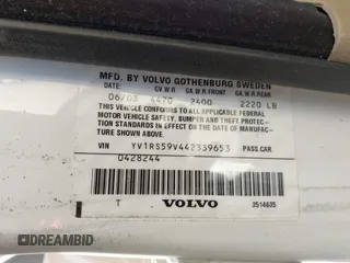 2004 Volvo S60 с VIN YV1RS59V442339653, выставлен на аукционе IAAI как лот 42368628 с пробегом 154 928 миль миль и . История ставок и продаж доступна на DreamBid. Изображение 9.