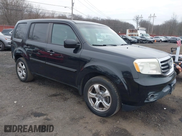 2013 Honda Pilot EX-L with VIN 5FNYF4H71DB021487, listed as a IAAI auction lot 41272308 with 188,217 mi miles and . Bid and sale history available at DreamBid. Image 1.