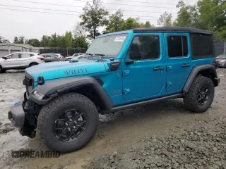 2024 Jeep Wrangler Sport S with VIN 1C4RJXN69RW206972, listed as a Copart auction lot 72716144 with 27 mi miles and Salvage Title. Bid and sale history available at DreamBid. Image 1.