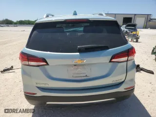 2022 Chevrolet Equinox Premier with VIN 2GNAXNEV0N6109386, listed as a Copart auction lot 52776405 with 0 mi miles and Salvage Title. Bid and sale history available at carsss.com. Image 6.