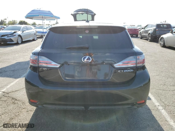 2011 Lexus CT 200h with VIN JTHKD5BH3B2029978, listed as a Copart auction lot 52156045 with 202,213 mi miles and Salvage Title. Bid and sale history available at carsss.com. Image 6.