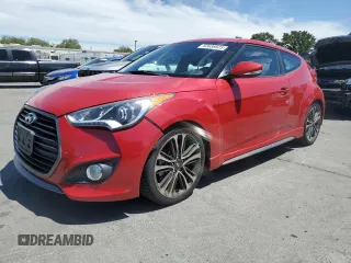2016 Hyundai Veloster Turbo with VIN KMHTC6AE4GU252656, listed as a Copart auction lot 63636825 with 68,328 mi miles and Clean title. Bid and sale history available at DreamBid. Image 1.
