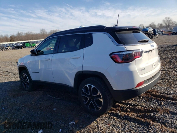 2023 Jeep Compass Limited with VIN 3C4NJDCN9PT525573, listed as a Copart auction lot 48264325 with 14,598 mi miles and Salvage Title. Bid and sale history available at carsss.com. Image 2.