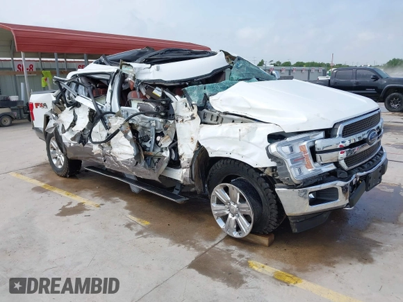 2020 Ford F-150 XL with VIN 1FTEW1E59LFB55310, listed as a IAAI auction lot 42410480 with 103,292 mi miles and . Bid and sale history available at DreamBid. Image 1.