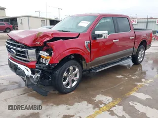 2021 Ford F-150 XL with VIN 1FTFW1E88MKD73004, listed as a IAAI auction lot 41697736 with 16,208 mi miles and . Bid and sale history available at carsss.com. Image 2.
