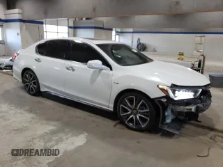 2020 Acura RLX Hybrid Advance Pkg with VIN JH4KC2F95LC000305, listed as a Copart auction lot 80077424 with 86,431 mi miles and Salvage Title. Bid and sale history available at carsss.com. Image 4.
