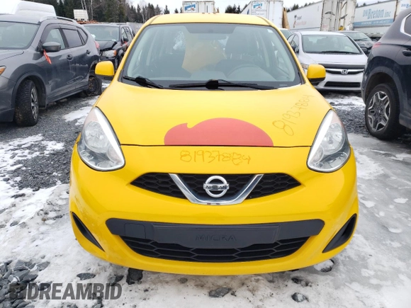 2018 Nissan Micra S z VIN 3N1CK3CP8JL257318, wystawiony jako Copart lot #81937884 z przebiegiem 87 948 mil mil oraz Szkody całkowita. Historia ofert i sprzedaży dostępna na DreamBid. Obrazek 5.