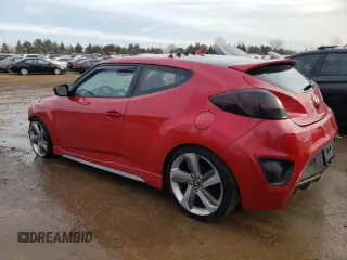 2014 Hyundai Veloster Turbo with VIN KMHTC6AE0EU201149, listed as a Copart auction lot 42345705 with 94,610 mi miles and Salvage Title. Bid and sale history available at carsss.com. Image 2.