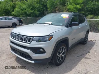 2024 Jeep Compass Limited with VIN 3C4NJDCN0RT113691, listed as a IAAI auction lot 42054160 with 24,431 mi miles and . Bid and sale history available at carsss.com. Image 2.