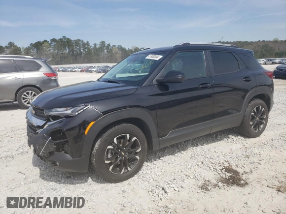 2021 Chevrolet TrailBlazer LT with VIN KL79MPS22MB137449, listed as a Copart auction lot 47800004 with 77,392 mi miles and Salvage Title. Bid and sale history available at DreamBid. Image 1.