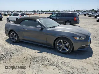 2015 Ford Mustang V6 with VIN 1FATP8EM9F5326609, listed as a Copart auction lot 59942165 with 42,958 mi miles and Salvage title. Bid and sale history available at DreamBid. Image 4.