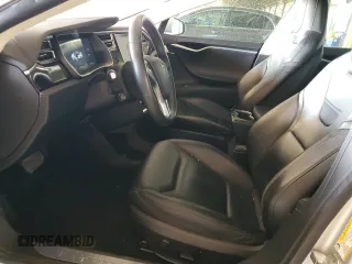 2016 Tesla Model S 90D with VIN 5YJSA1E29GF120543, listed as a Copart auction lot 56574425 with 56,412 mi miles and Salvage title. Bid and sale history available at DreamBid. Image 7.