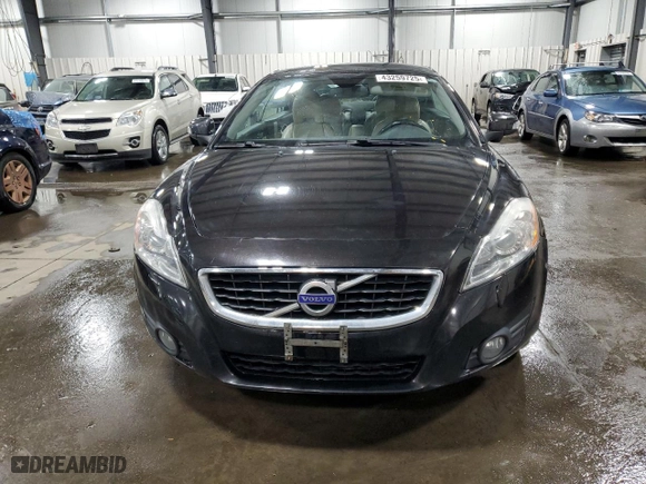 2011 Volvo C70 with VIN YV1672MC9BJ110025, listed as a Copart auction lot 43259725 with NaN miles and Salvage Title. Bid and sale history available at carsss.com. Image 5.