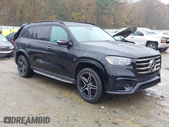 2024 Mercedes-Benz GLS 450 with VIN 4JGFF5KEXRB085487, listed as a IAAI auction lot 40887211 with 26,042 mi miles and . Bid and sale history available at DreamBid. Image 1.