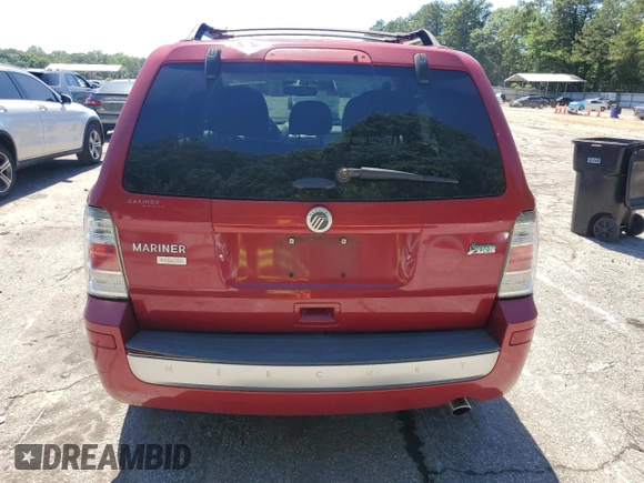 2011 Mercury Mariner Premier with VIN 4M2CN8HG0BKJ08313, listed as a Copart auction lot 57630215 with 188,818 mi miles and Salvage title. Bid and sale history available at DreamBid. Image 6.