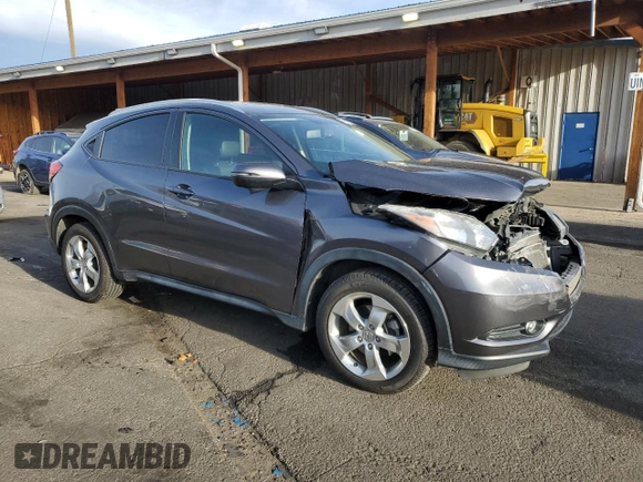 2016 Honda HR-V EX-L w/Navi with VIN 3CZRU6H72GM718666, listed as a Copart auction lot 49876295 with 56,276 mi miles and Salvage Title. Bid and sale history available at carsss.com. Image 4.