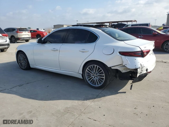 2018 Alfa Romeo Giulia Ti Sport with VIN ZARFAEEN1J7569494, listed as a Copart auction lot 49218665 with 49,763 mi miles and Clean Title. Bid and sale history available at carsss.com. Image 2.