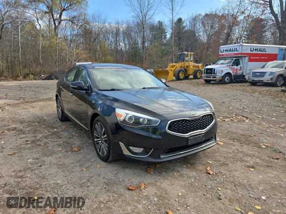 2014 Kia Cadenza Premium with VIN KNALN4D75E5136029, listed as a Copart auction lot 79886554 with 128,333 mi miles and Clean Title. Bid and sale history available at carsss.com. Image 1.