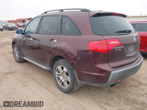 2009 Acura MDX with VIN 2HNYD28289H515078, listed as a IAAI auction lot 41565828 with 188,398 mi miles. Bid and sale history available at carsss.com. Image 3.