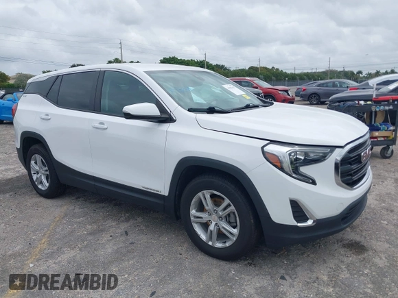 2021 GMC Terrain SLE with VIN 3GKALMEV3ML360383, listed as a IAAI auction lot 41956162 with 27,074 mi miles and . Bid and sale history available at carsss.com. Image 1.