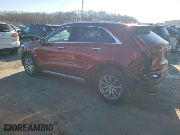 2021 Cadillac XT4 AWD Premium Luxury with VIN 1GYFZDR40MF007346, listed as a Copart auction lot 41662395 with 72,368 mi miles and Salvage Title. Bid and sale history available at carsss.com. Image 2.
